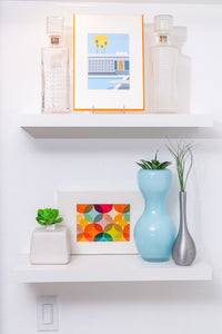 Float Acrylic Frame - Clear with Starburst Artwork