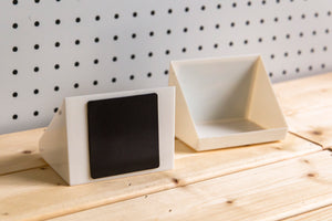 Ledge Magnetic Storage Bin-set of 2-white
