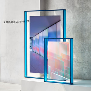 Levitate Acrylic Shadow Box Frame - 8 x 10 - Blue