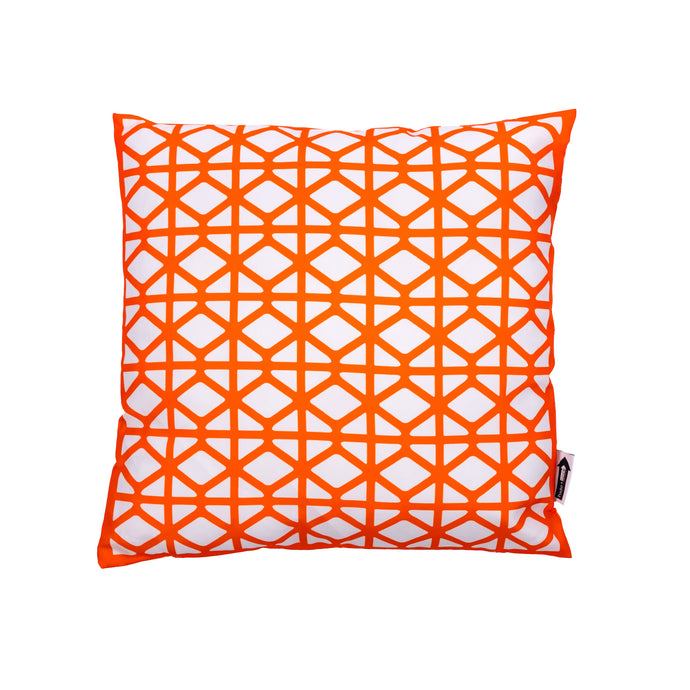 Breeze Block Pillow-Orange