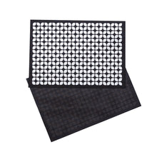Breeze Block double-sided Woven Placemat-Black-set of 4