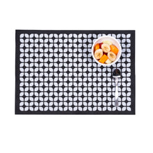 Breeze Block double-sided Woven Placemat-Black