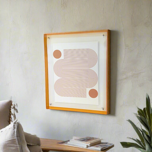 Cadre de boîte d'ombre en acrylique Levitate - Orange