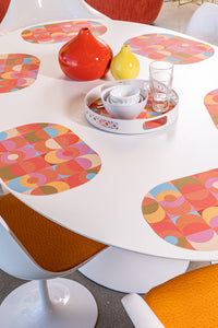 Blink double-sided Oval Woven Placemat 12" x 17" diameter