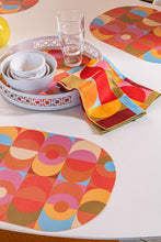 Blink double-sided Oval Woven Placemat 12" x 17" diameter