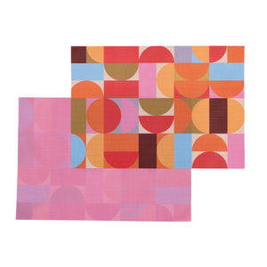 Geo double-sided Woven Rectangular Placemat