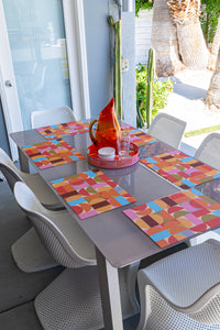 Geo double-sided Woven Rectangular Placemat