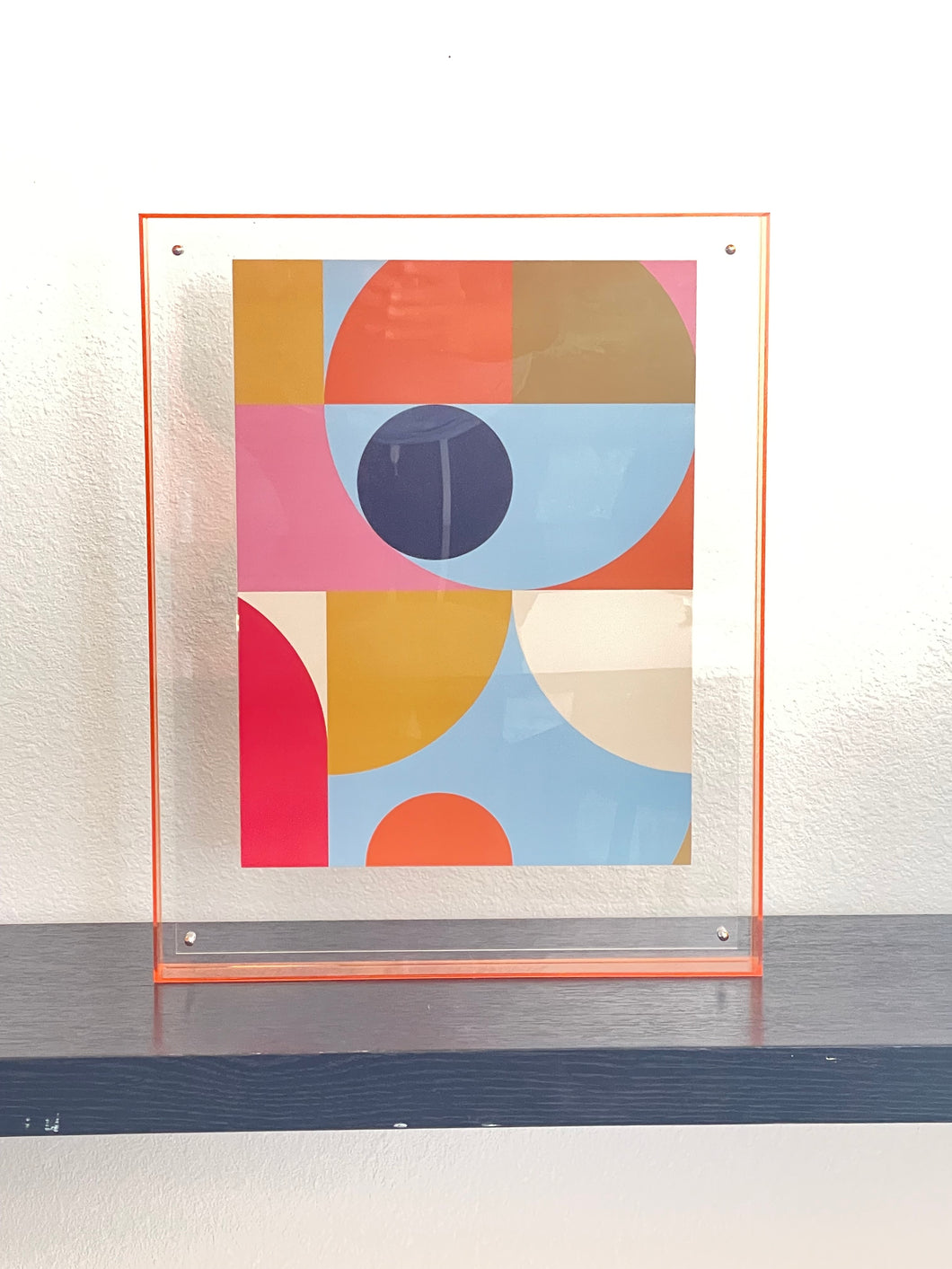 Levitate Acrylic Shadow Box Frame - Orange