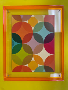 Levitate Acrylic Shadow Box Frame - Orange