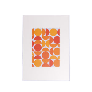 Float Acrylic Frame - Clear with Orange Slice Artwork