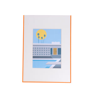Float Acrylic Frame - Orange - Splash