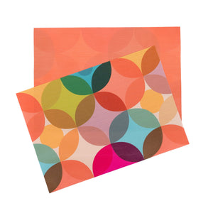 Starburst double-sided Woven Placemat-set of 4