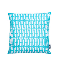Breeze Block Pillow-Turquoise