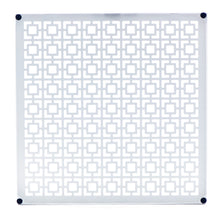 Breeze Block Metal Wall Tile: 15.5" x 15.5" White