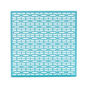 Breeze Block Metal Wall Tile: 15.5" x 15.5" Turquoise