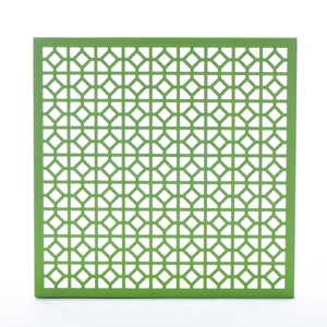 Breeze Block Metal Wall Tile: 15.5" x 15.5" Greenery