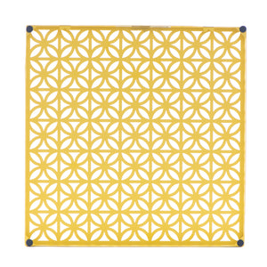 Breeze Block Metal Wall Tile: 15.5" x 15.5" Lemon