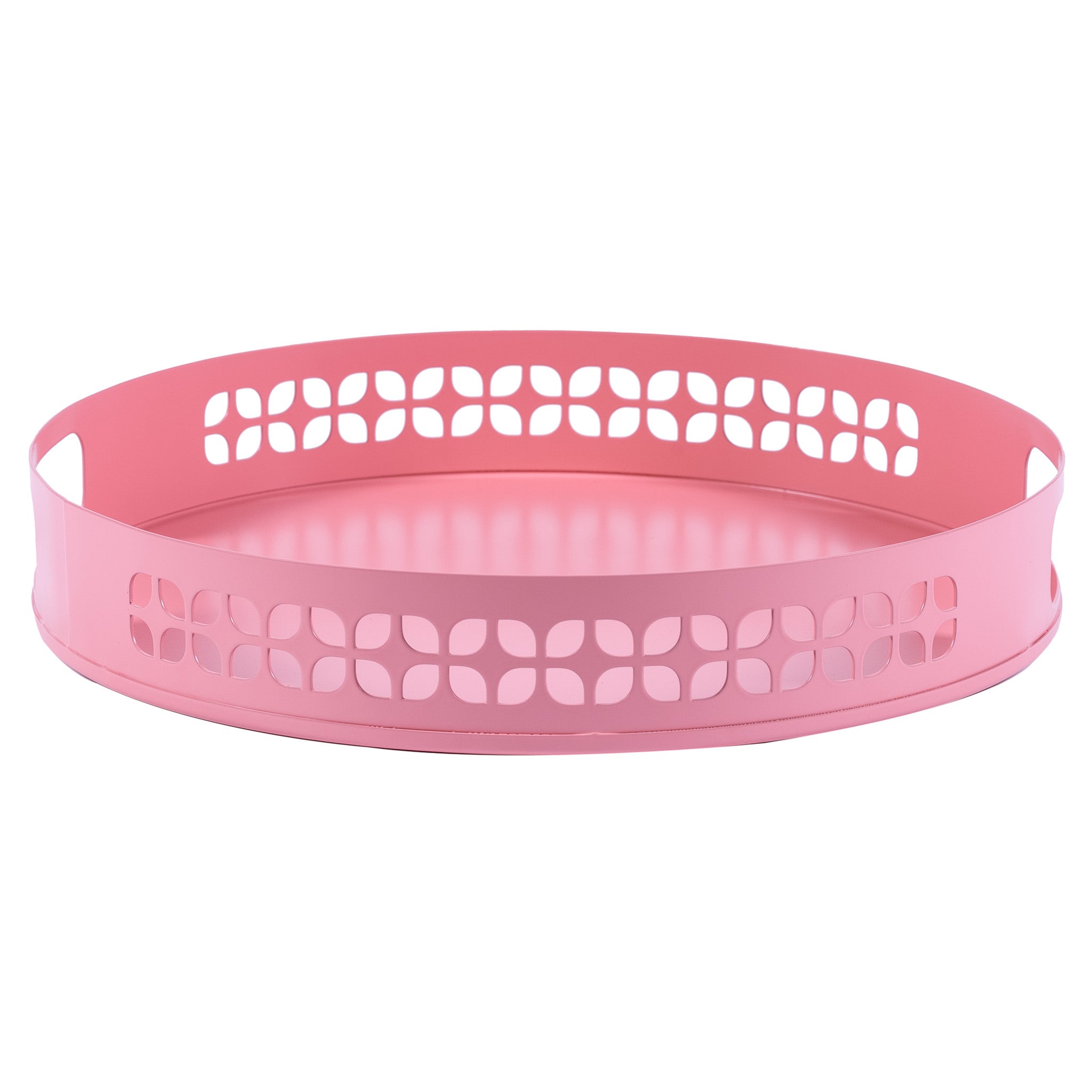 Breeze Block Metal Serving Tray Round-Pink – hide+seek SUPPLY