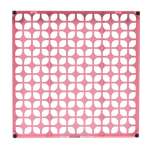 Breeze Block Metal Wall Tile: 15.5" x 15.5" Pink