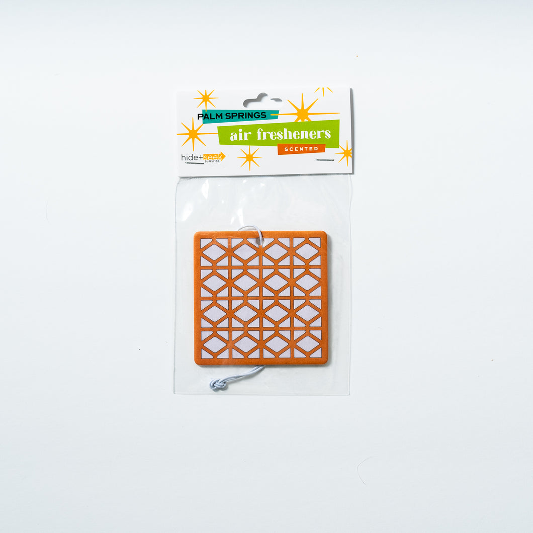 Breeze Block Air Freshener - Cordova in orange - set of 4